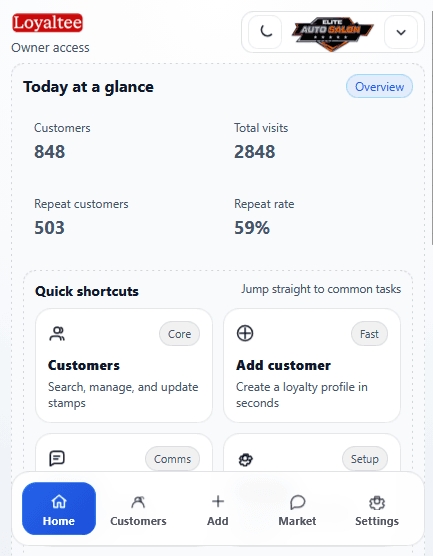Branded customer portal