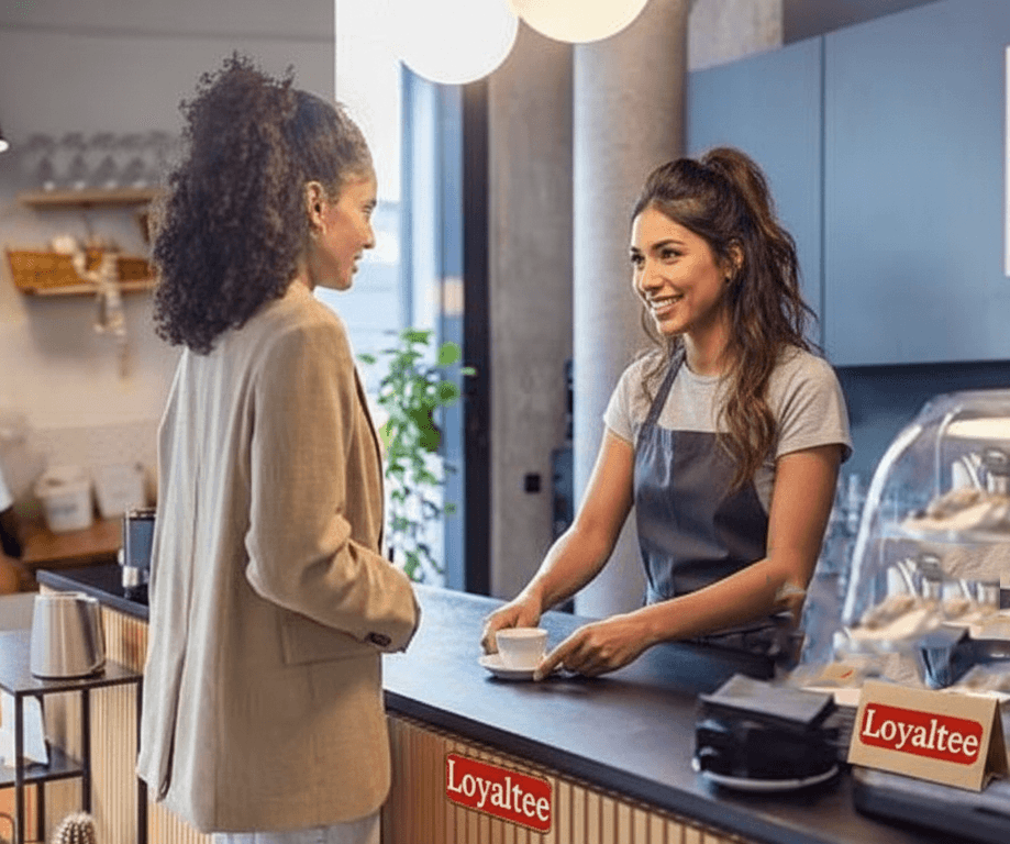 Loyaltee loyalty experience for a coffee shop